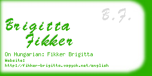 brigitta fikker business card